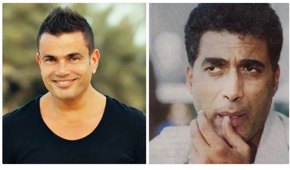 أحمد زكي وعمرو دياب